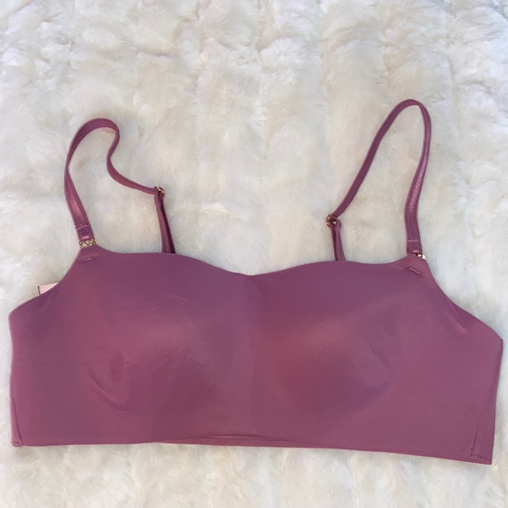 VICTORIA'S SECRET VS Lined No Wire Bra Wire Free Bralette Dusty Purple  Small Sm